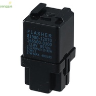 YANGGUA Turn Signal, black plastic Flasher Relay, reliable metal 81980-12070 for Camry 1995-2001