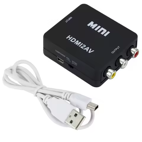 1PCS AV2HDMI RCA AV To HDMI-compatible Composite Adapter Converter 1080P Audio Video Cable CVBS AV A