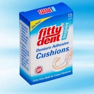 New!!!!Baru!!! Fittydent Denture Adhesive Cushion 3 Pcs / Lem Gigi