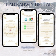 PDF E-Card SAVE THE DATE | Kad Kahwin 010| Digital Invitation I E-Card Wedding Invitation / Engageme