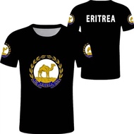 Kemeja-T Eritrea Bendera Eritrea Cetakan 3D Streetwear Lelaki Wanita Fesyen Kemeja T Lengan Pendek B