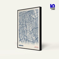 City Map Frame & MDF Poster 40x60 cm | 30x40 cm | 20x30 cm