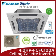 (WIFI) DAIKIN 4HP SkyAir INVERTER CASSETTE FCFC100AV1MF & RZFC100AGVMM R32 INVERTER CEILING CASSETTE