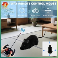 [hzsdakjjh.] Cat Toy Remote Control RC Realistic Fake Rat Mouse Flocking Wireless Electronic Interac