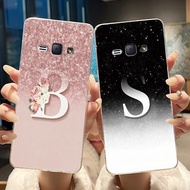 Case For Samsung Galaxy J1 J3 2016 Phone Case SM-J120F J320F Luxury Elegant Letter Clear Silicone So