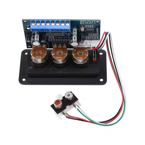 2.1 Channel Digital Power Amplifier Board+AUX Audio Cable 2x25W+50W BT5.0 Subwoofer Class D Amplifie