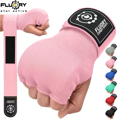 FLUORY gel Gloves Multi color Optional Protection Finger Pass Extended Wrist Guard Boxing Karate Tae