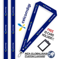 [ Ready Stock ] DESIGN CELCOM DIGI LANYARD + FREE ID Card Holder| PREMIUM QUALITY CELCOM DIGI celcom