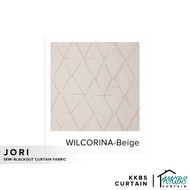 KKBS CURTAIN Jori Wilcorina Curtain Fabric Cut by Meter - Beige (116")