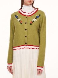 Cider Vintage Holidays Knitted Cardigan