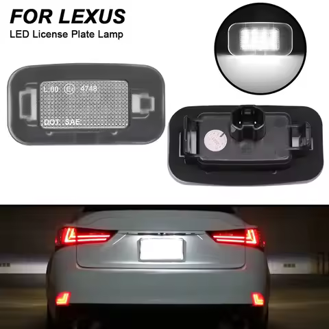 For Lexus IS200t IS250 IS300 IS350 GS200t GS300 GS350 GS350h GS450H License Plate LED Lights Number
