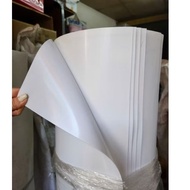(Sheet 1m × 2m) Milky white hard PP plastic sheet 0.6mm (6zem) thick - 2 smooth sides