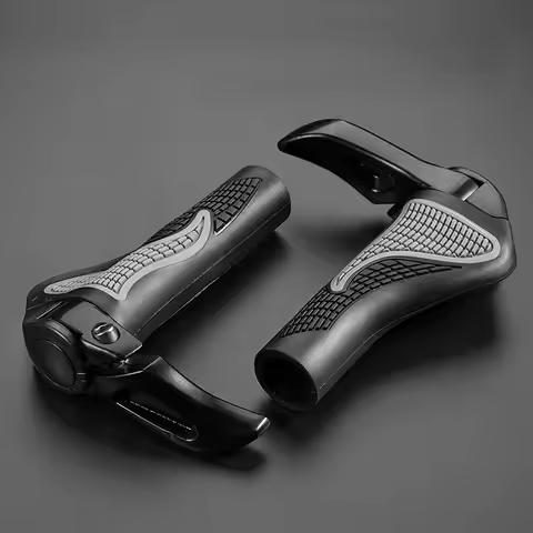 MTB Bicycle Grips Horns Shofar Vice Handlebar Grips Cycling Shockproof Dust-proof Bike Grips Rubber 