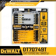 DEWALT ชุด ดอกไขควง + ดอกสว่าน ไทเทเนี่ยม (25 ชิ้น/ชุด) รุ่น DT70749T