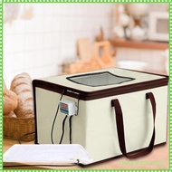 [IniyexaMY] Bread Proofer Foldable with Handle, Dough Proofer Temperature Control for Restaurant, Ba