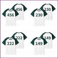 HT Squid Game Season 2 number 230 456 222 149 summer T-shirt Anime Short Sleeve Top HT