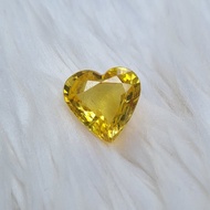 天然心形泰國黃色藍寶石重 3.15 克拉