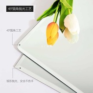 H-Y/ Q5ZRLight Luxury Frameless Full-Length Mirror Wall Self-Adhesive Home Wall Mount Full-Length Mirror Patch French Hi