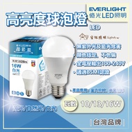 Everlight LED E27 High Brightness Ball Bulb 10W 13W 16W Light Efficiency White Yellow Natural No Blu