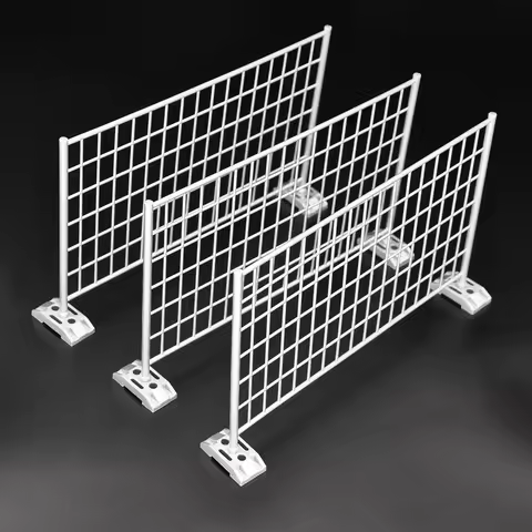 RC 1/14 Scale Metal Construction Site Fence for Excavator Dump Truck Loader Bulldozer RC Car Model P