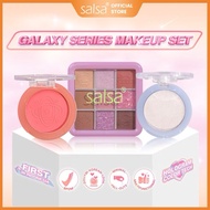 •JEJU• SALSA GALAXY SERIES MAKEUP SET - EYESHADOW PALETTE, BLUSH ON & HIGHLIGHTER | Korean MAKEUP | 