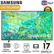 SAMSUNG SMART TV 75 Inch 75CU8000 CRYSTAL 4K UHD UA75CU8000KXXD 