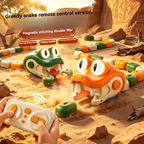 Magnetic Snake Glasses will emit light, remote control board for battles such as swallowing and bean