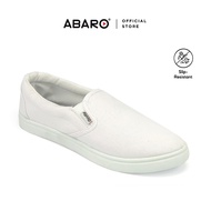 ABARO School Shoes 7315 Slip On Thick Rubber Outsole White School Shoes/Kasut Sekolah Putih/Shoes Ca