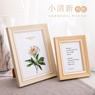 5r & 8r fresh wood grain photo frame table | 5r 和 8r 韩式小清新木纹相框可用于桌面摆设 | Bingkai foto bingkai gambar