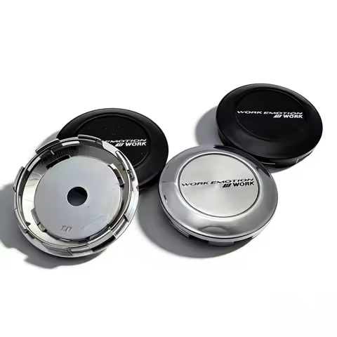 4pcs 77MM Clips 72MM JDM W WORK Emotion Logo Emblem Car Wheel Center Caps Rim Hubcaps Dust Cover Whe