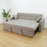 LOFT Living WILLIS XL Size 3 Seater King Size Sofa Bed-Stone