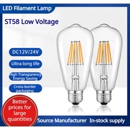 [Low Voltage DC DC12V/DC24V] ST58 Bulb Low Voltage LED Filament Bulb 6W Edison Light Source