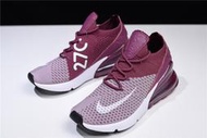 桃子代購～潮品Nike Air Max 270 Flyknit 灰紫 針織 氣墊 緩震 休閒 運動 慢跑鞋 AO102