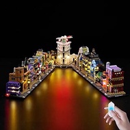 BrickSoul Light Up Kit Compatible with Lego Diagon-Alley Wizarding-Shops 76444 Building Set, Upgrade
