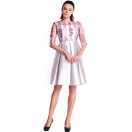 Mesh Embroidered Prom Dress