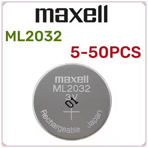 5-50PCS ML2032 Battery ML2032 ML 2032 Rechargeable Battery CR2032 CR 2032 DL2032 ECR2032