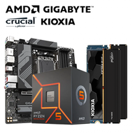 【重磅價】AMD【6核】Ryzen5 7500F+技嘉 B650M DS3H+美光 Crucial PRO DDR5-5600 16G*2+鎧俠 KIOXIA EXCERIA PLUS G3 1TB