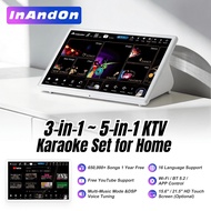 inandon Karaoke Set for Home | KTV System with Built-in Touch Screen, DSP Mixer | Karaoke Set with S