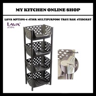 LAVA MPT3391-4 4Tier Multipurpose Tray/Rak 4Tingkat/Rak Bawang/Rak Bawang 4Tingkat