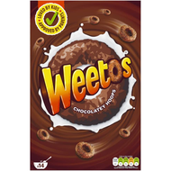 Weetabix Weetos Chocolatey Hoops วีทบิค โอ๊ต ซีเรียล ช็อกโกแลต 420g.