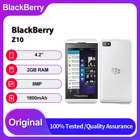 Original Unlocked BlackBerry Z10 4G Bluetooth Mobile Phone 4.2 inches 16GB 2GB RAM 8MP