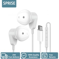 SPRISE BY6 Wired Earphone With Mic Noise Cancelling HiFi PC Headset Earpiece Universal 3.5mm/Type-C/