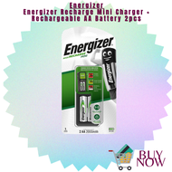 Energizer Energizer Recharge Mini Charger + Rechargeable AA Battery 2pcs