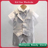 Boys' Formal Summer Suit, Short Sleeve Set for Kindergarten, Choral Performances, Piano Recitals, Fa