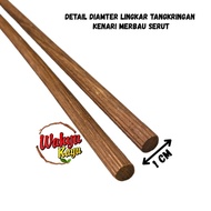 MERBAU WOOD CANARY PERCH, LAGID WOOD, 1 CM DIAMETER