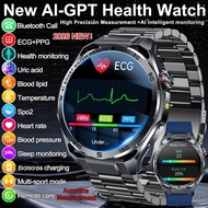 2026 New ECG+PPG Body Fat Analysis Health Smart Watch Uric Acid BP Blood Oxygen Bluetooth call Sport