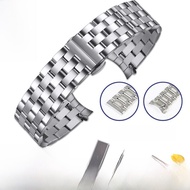 Dây Đeo Đồng Hồ Bằng Thép Không Gỉ Cho Nam Và Nữ Khóa Bướm Phụ Kiện Đồng Hồ Bằng Kim Loại Thay Thế C