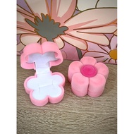 MM34 PINK FLOWER RING BOX FOR JEWELRY beludru