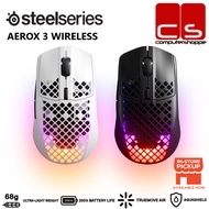 SteelSeries AEROX 3 Wireless Ultra Lightweight Gaming Mouse - Onyx/Snow (2022 Edition)