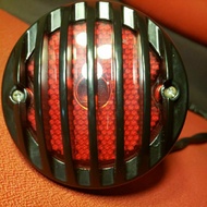 Metal Tail Light Motorcycle With License Plate Size 4 Inches Wire Length 82 cm.